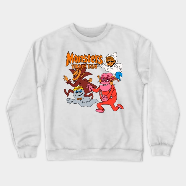 Monster Cereal Trick or Treat Crewneck Sweatshirt by Thrill of the Haunt